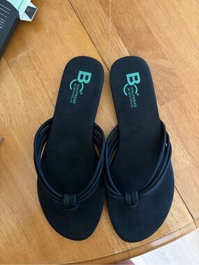 Seychelles Black Multi-Strap Knot Slide Sandals